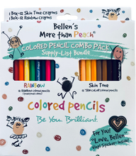 Load image into Gallery viewer, More than Peach® Colored Pencils (Mega Box)-  Rainbow (Traditional) &amp; &#39;Skin-tone&#39; Supply List Bundle
