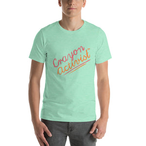 More than Peach® Adult Crayon Activist® Sleeve T-Shirt - Unisex